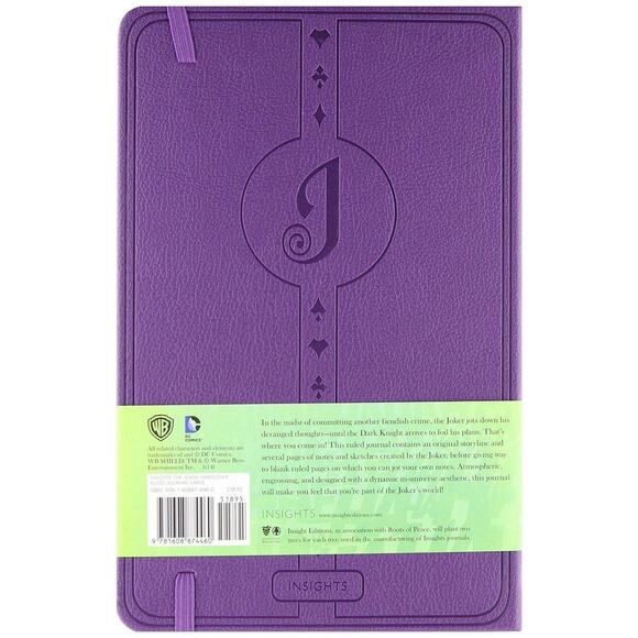 The Joker Hardcover Ruled Journal (Insights Journals) New Diary Matthew K Manni - Picture 2 of 8